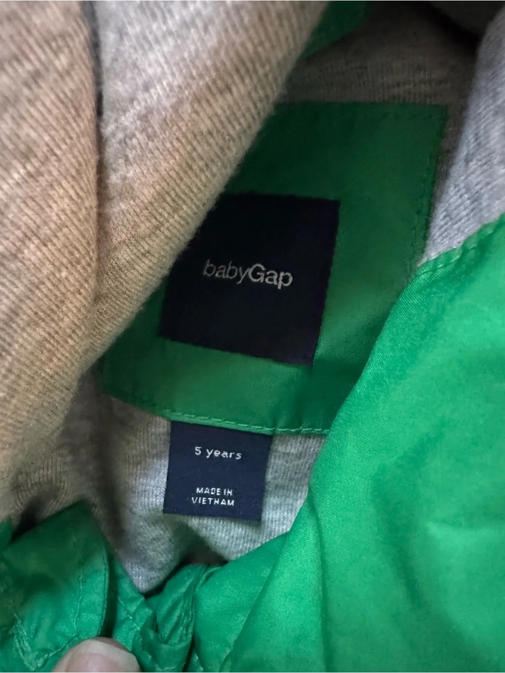GAP Kids' Green Hooded Rain Jacket